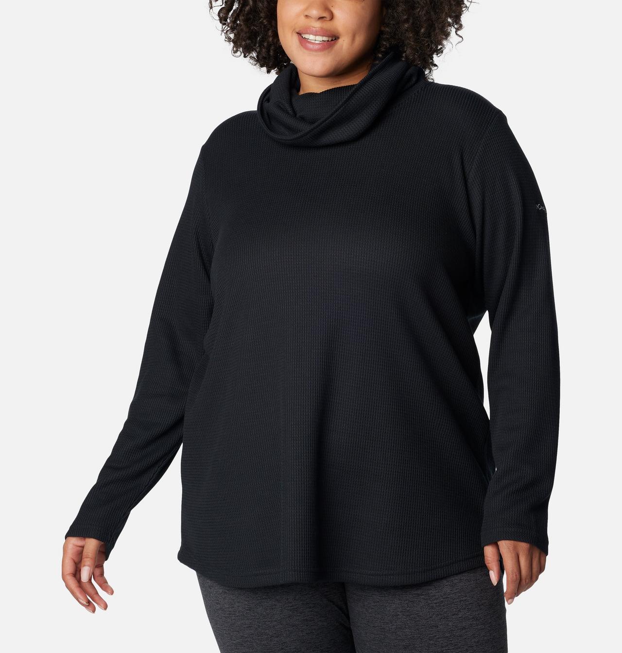 Women's Holly Hideaway™ Waffle Cowl Neck Pullover - Plus Size 5
