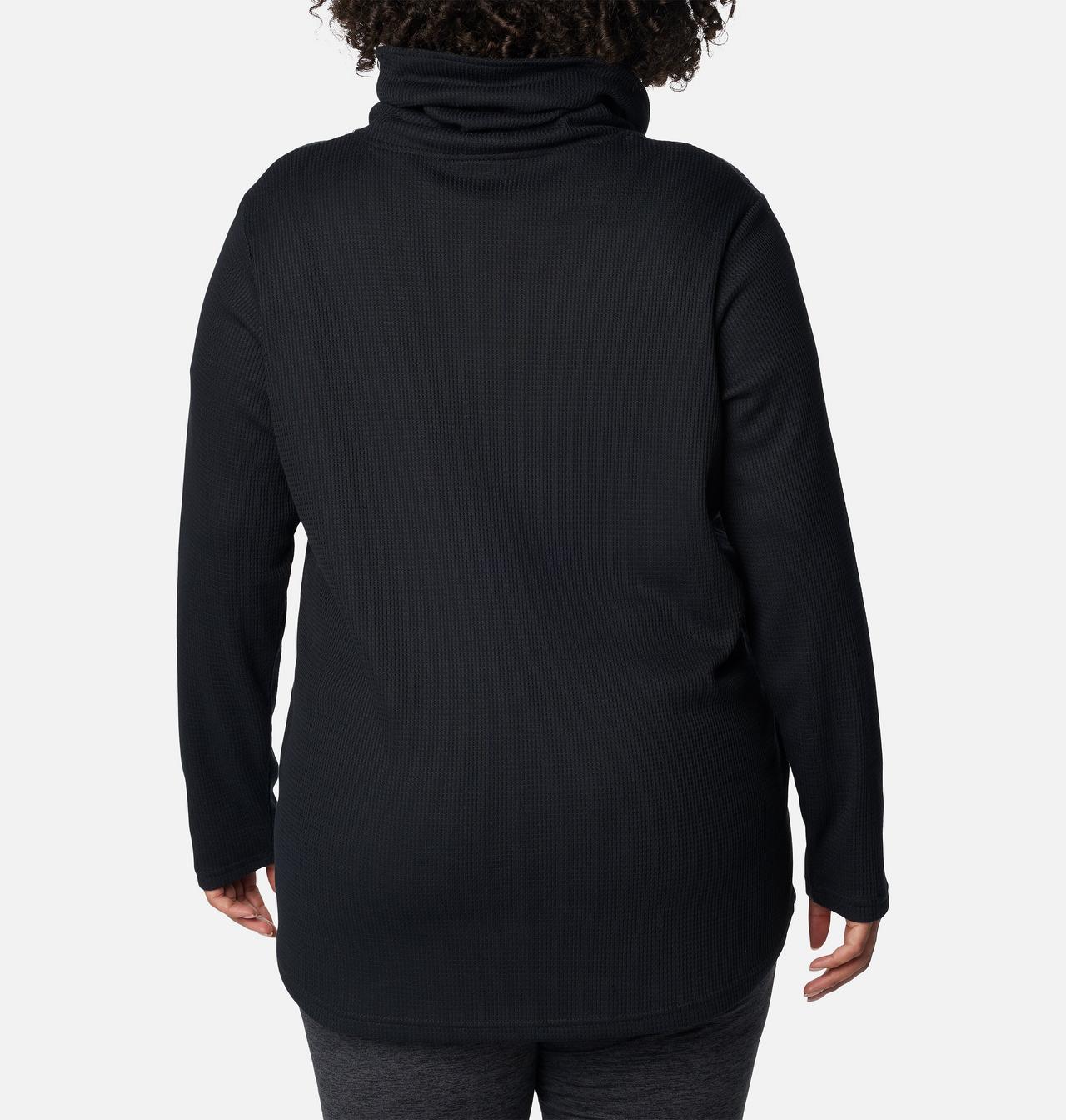 Women's Holly Hideaway™ Waffle Cowl Neck Pullover - Plus Size 2