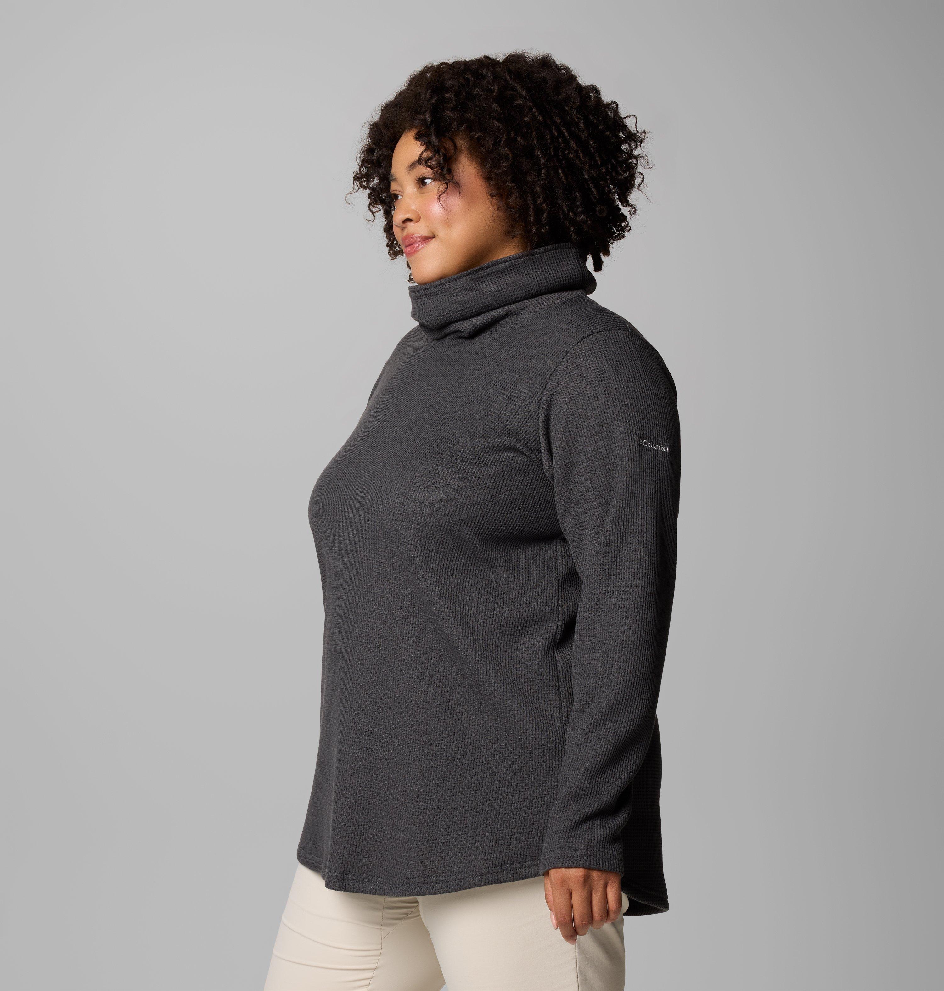 Women's Holly Hideaway Waffle Cowl Neck Pullover - Plus Size 4