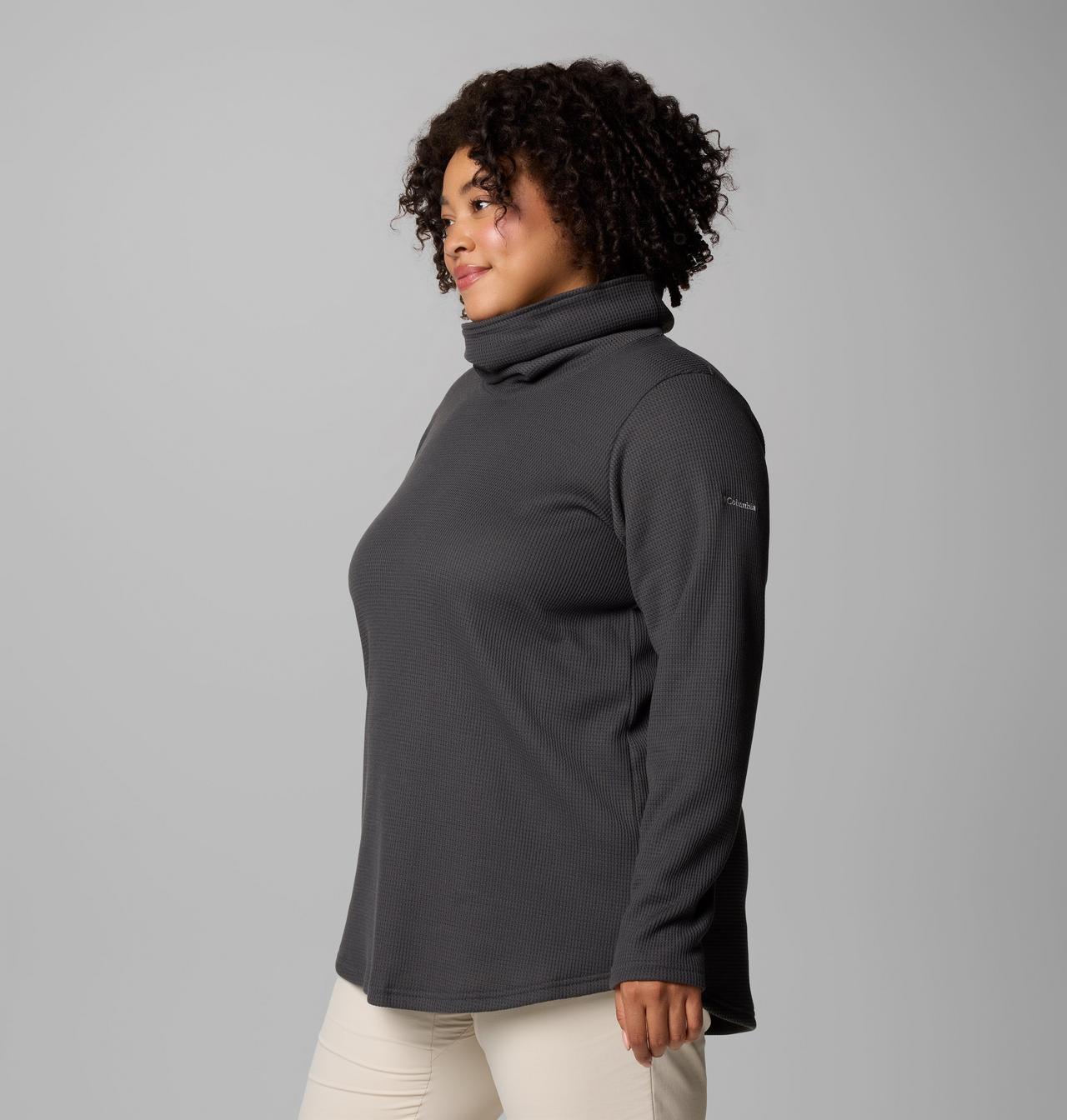 Women's Holly Hideaway™ Waffle Cowl Neck Pullover - Plus Size | 011 | 1X 4