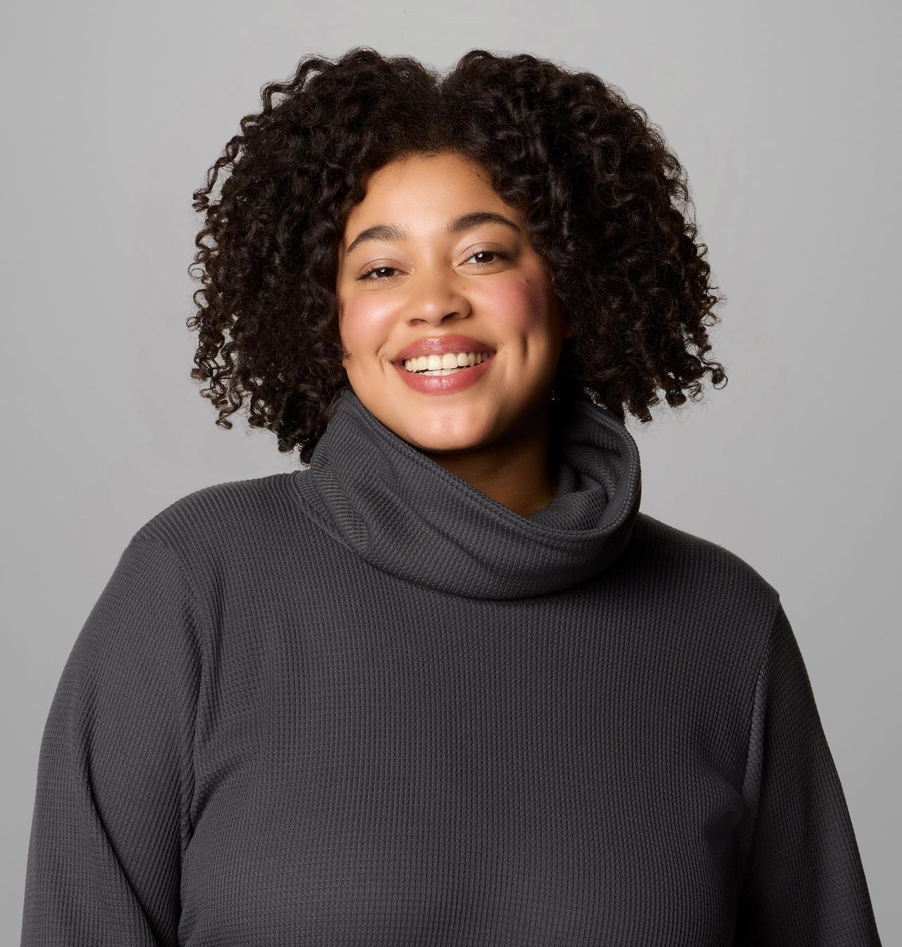 Women's Holly Hideaway™ Waffle Cowl Neck Pullover - Plus Size | 011 | 1X 5