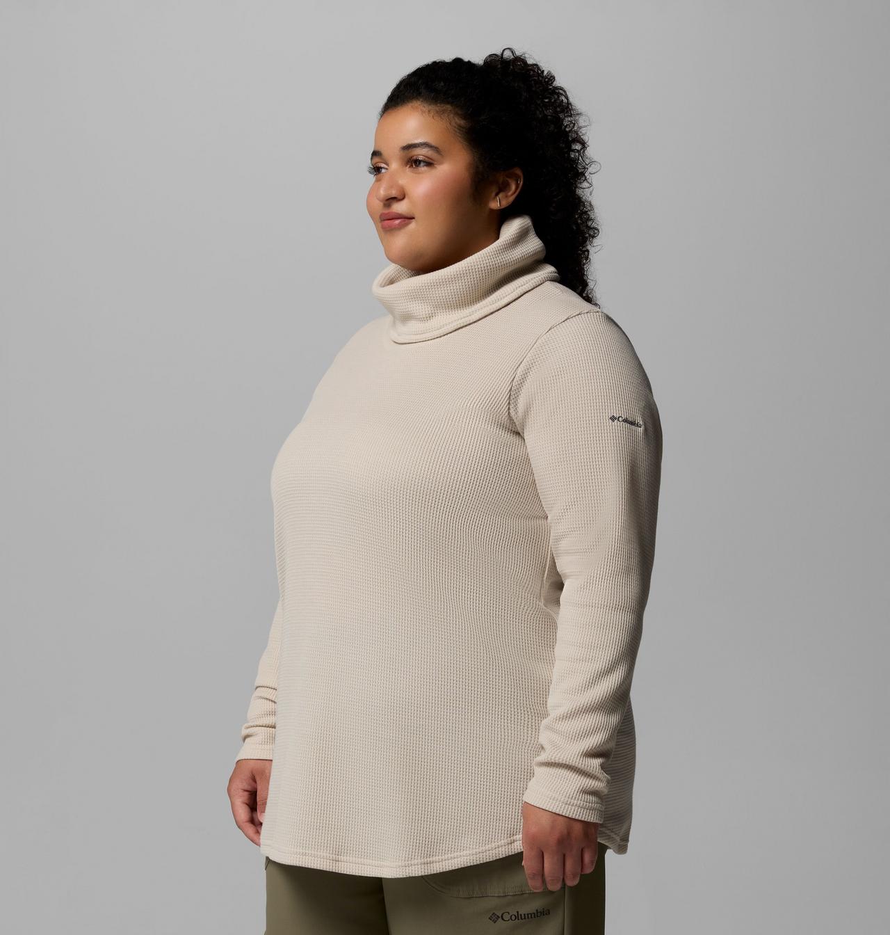 Women's Holly Hideaway™ Waffle Cowl Neck Pullover - Plus Size 4
