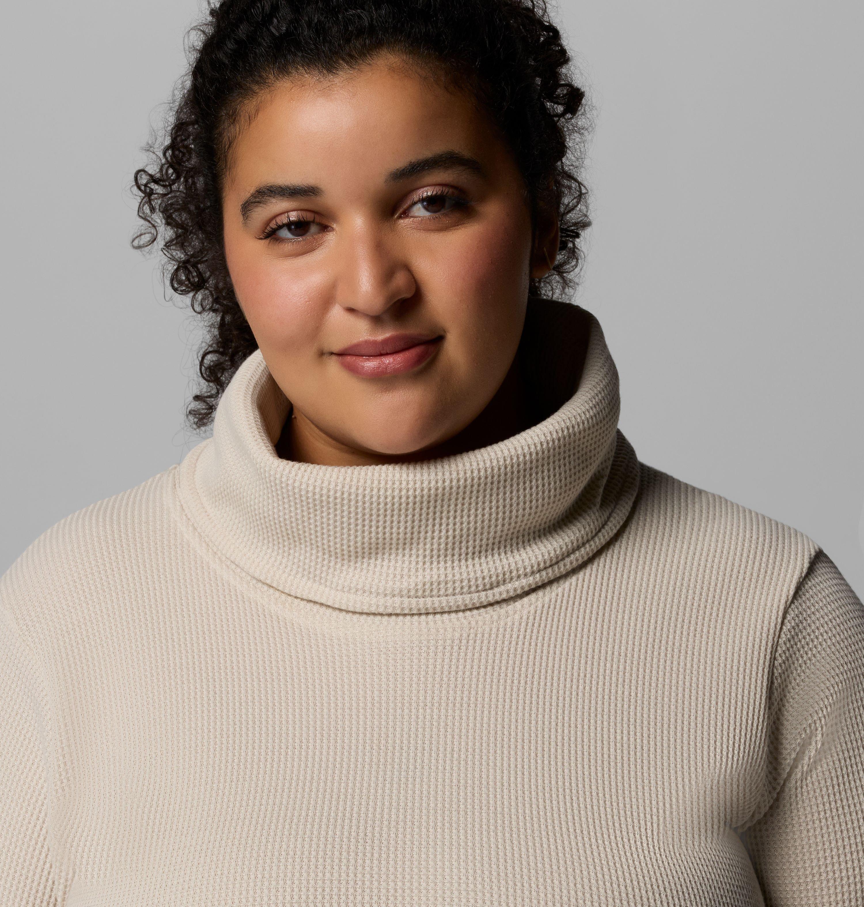 Women's Holly Hideaway Waffle Cowl Neck Pullover - Plus Size | 278 | 3X 5