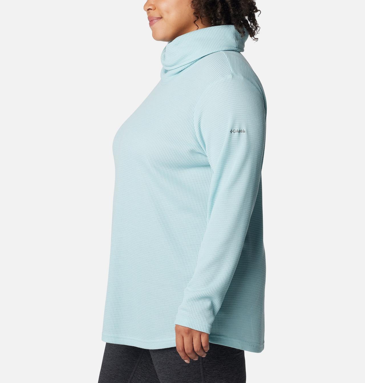 Women's Holly Hideaway™ Waffle Cowl Neck Pullover - Plus Size 3