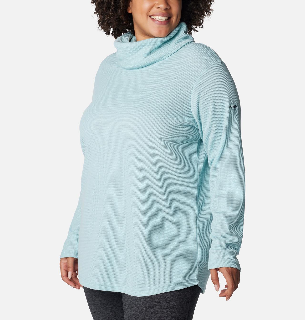 Women's Holly Hideaway™ Waffle Cowl Neck Pullover - Plus Size 5