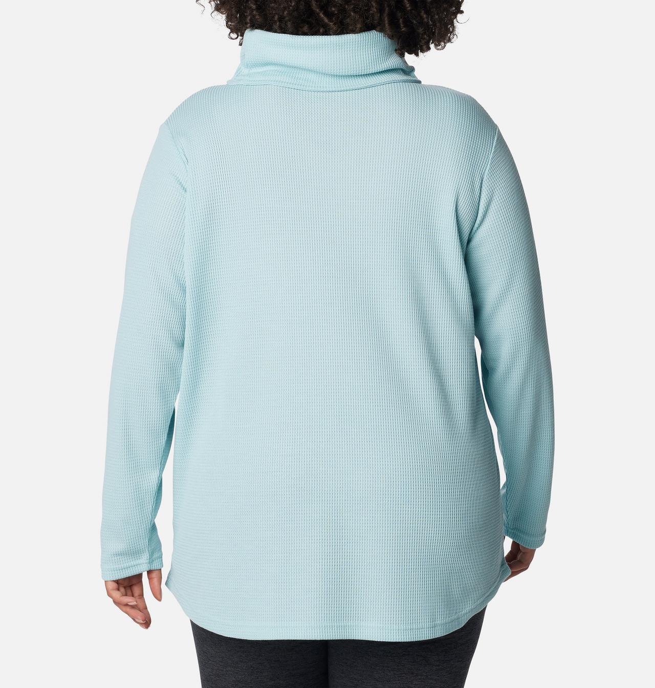 Women's Holly Hideaway™ Waffle Cowl Neck Pullover - Plus Size 2