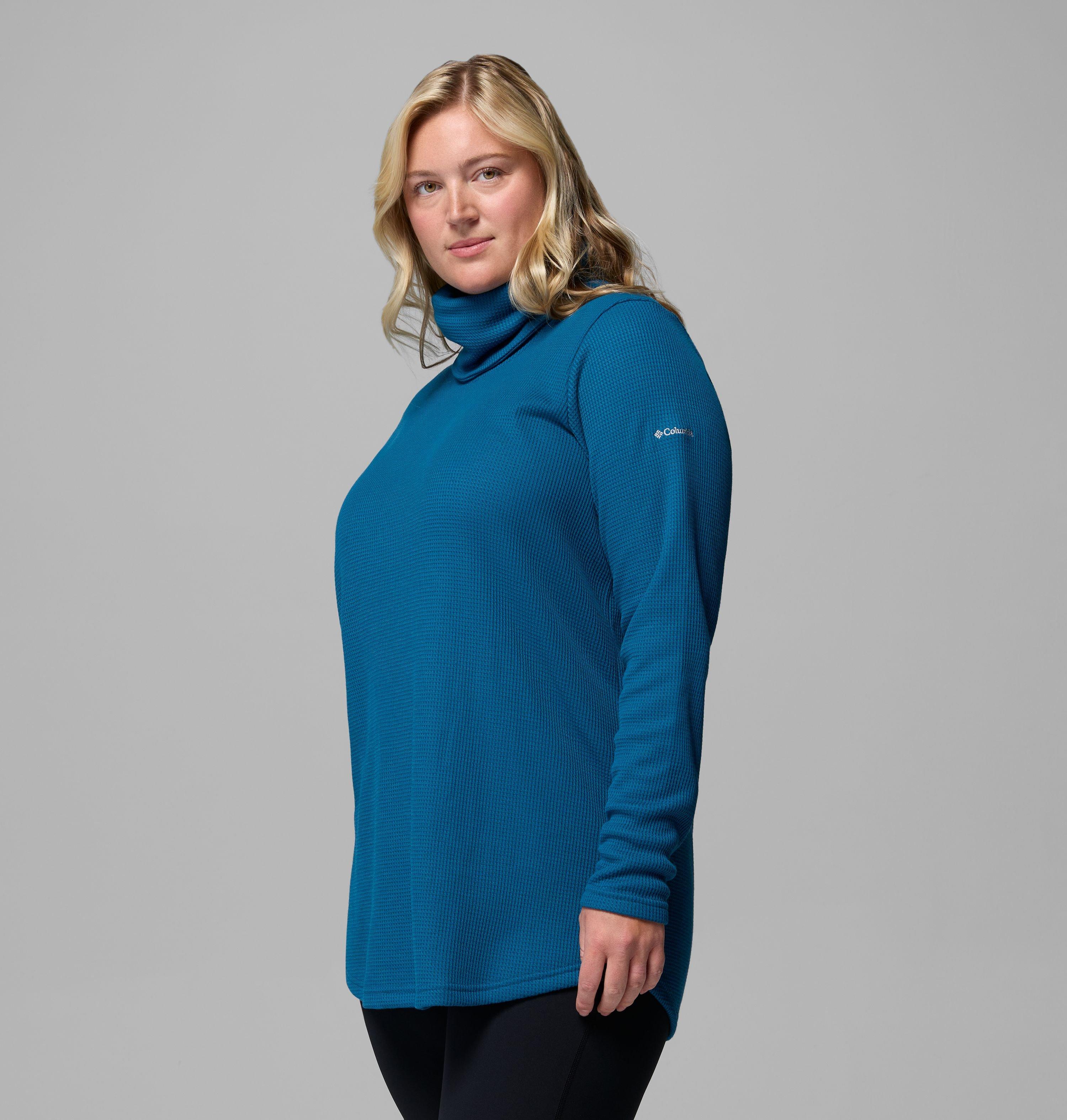 Women's Holly Hideaway Waffle Cowl Neck Pullover - Plus Size 4