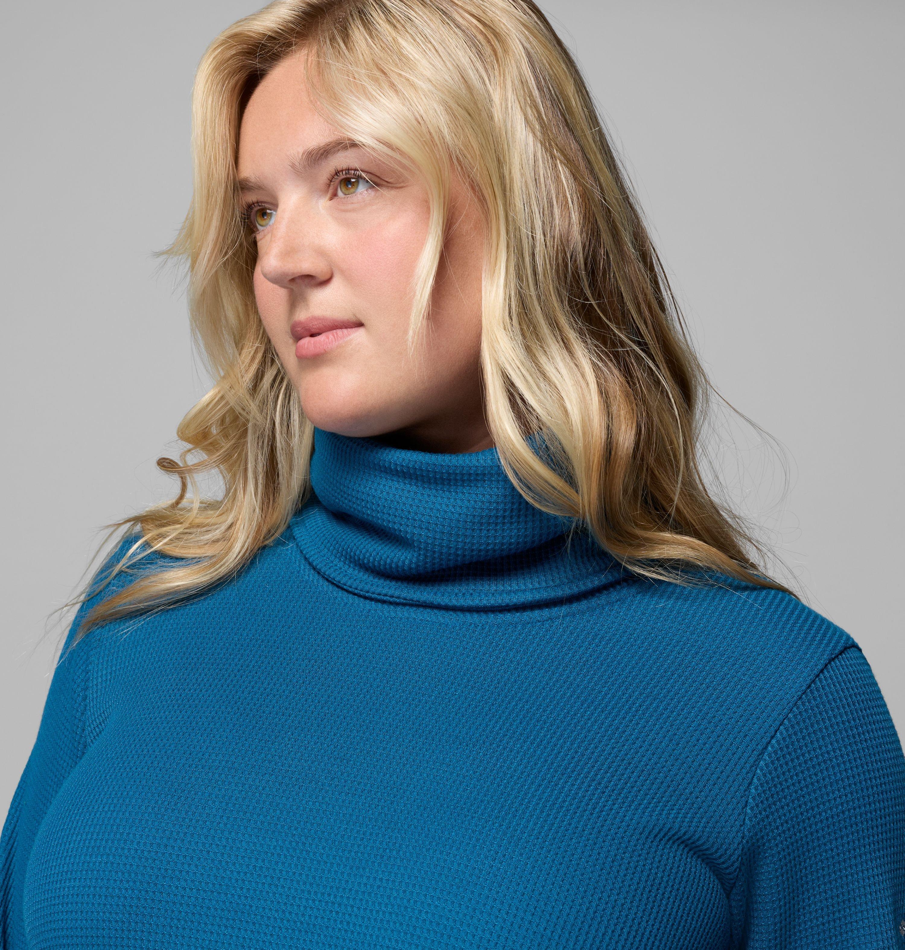 Women's Holly Hideaway Waffle Cowl Neck Pullover - Plus Size 5