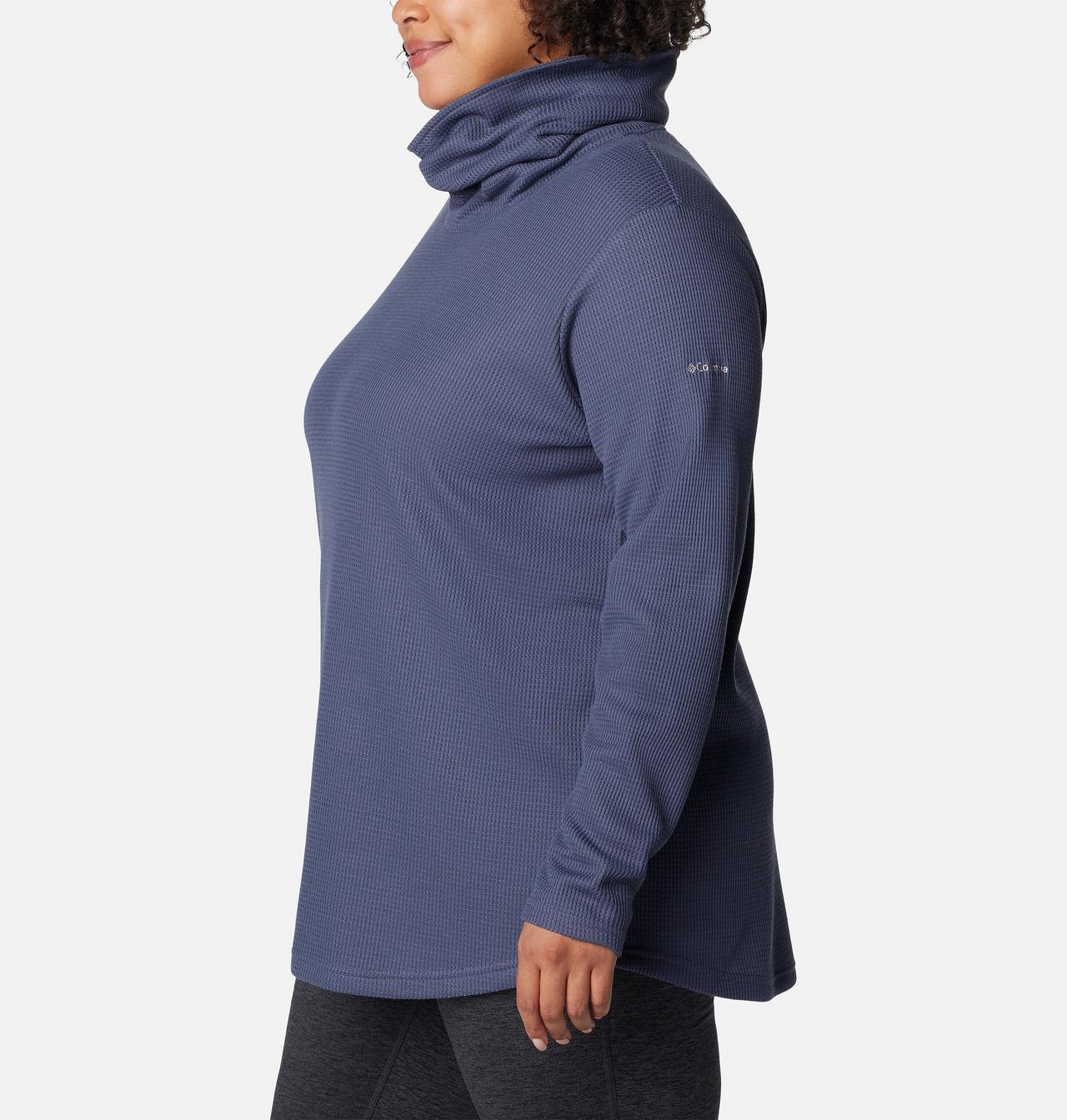 Women's Holly Hideaway™ Waffle Cowl Neck Pullover - Plus Size 3