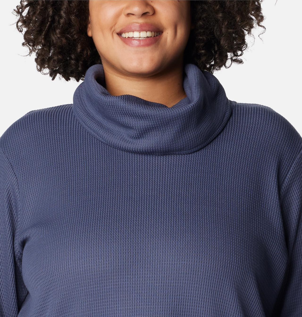 Women's Holly Hideaway™ Waffle Cowl Neck Pullover - Plus Size 4