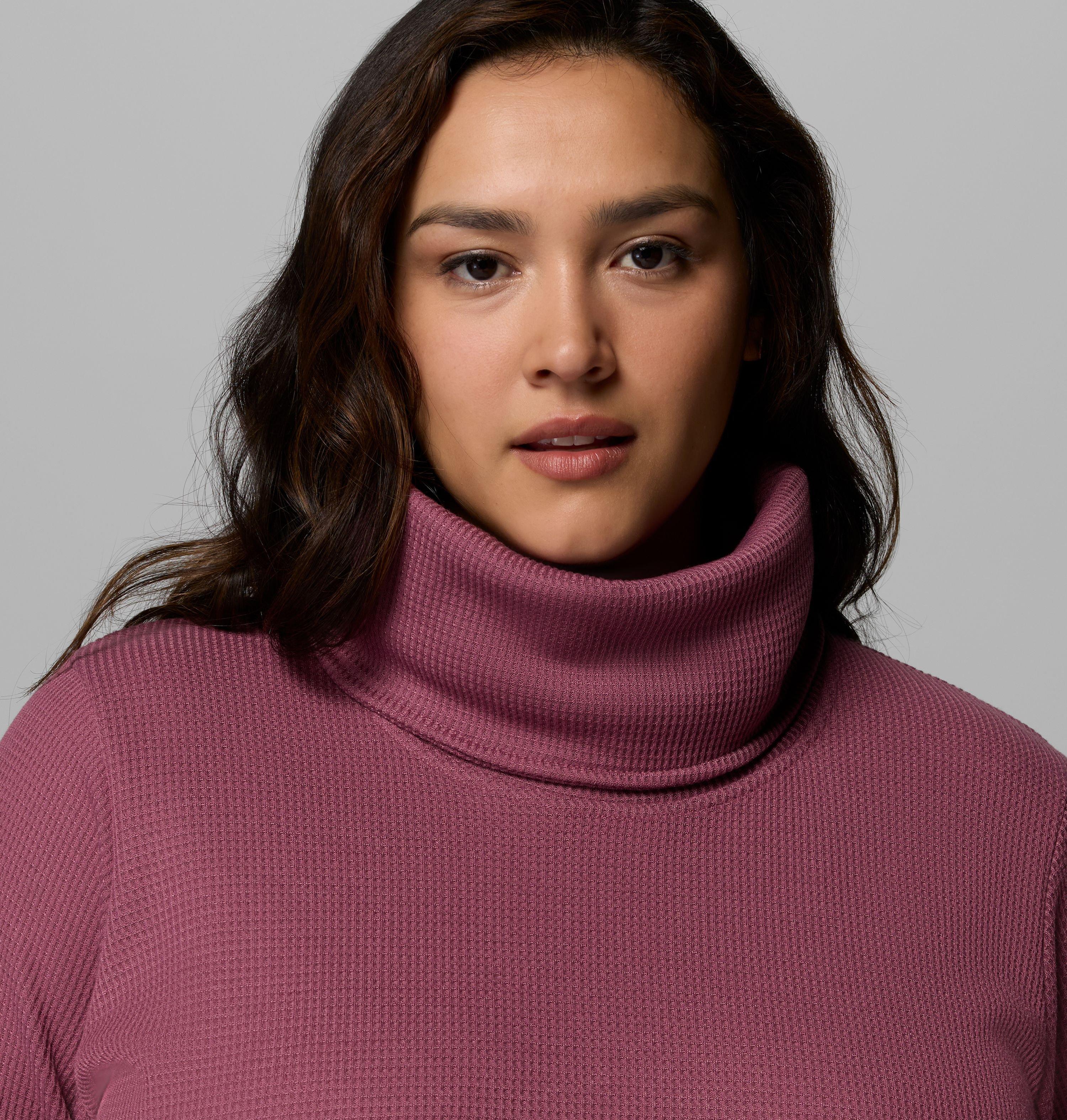 Women's Holly Hideaway Waffle Cowl Neck Pullover - Plus Size | 551 | 2X 5