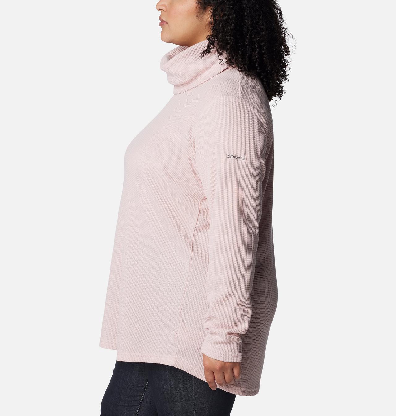 Women's Holly Hideaway™ Waffle Cowl Neck Pullover - Plus Size 3