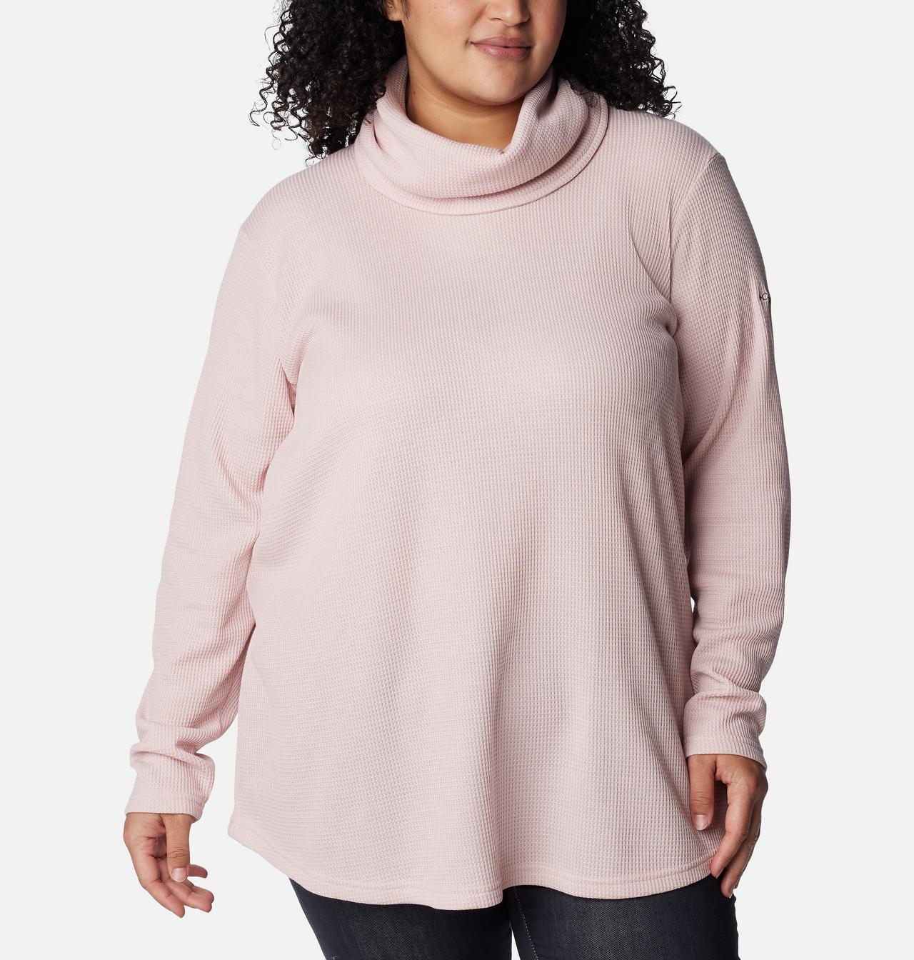 Women's Holly Hideaway™ Waffle Cowl Neck Pullover - Plus Size 5