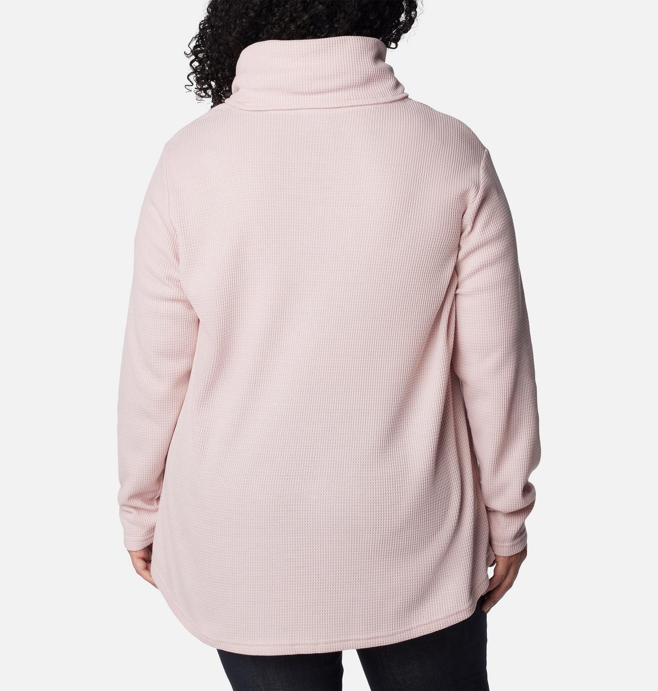 Women's Holly Hideaway™ Waffle Cowl Neck Pullover - Plus Size 2