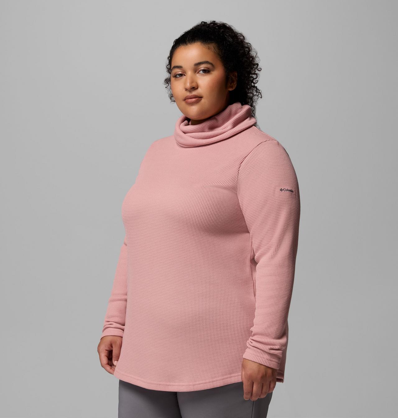Women's Holly Hideaway™ Waffle Cowl Neck Pullover - Plus Size 4