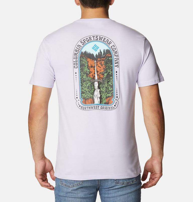 T-shirt Graphique Cavalry Trail Homme, Color: Purple Tint, Retro Multnomah Graphic, image 1
