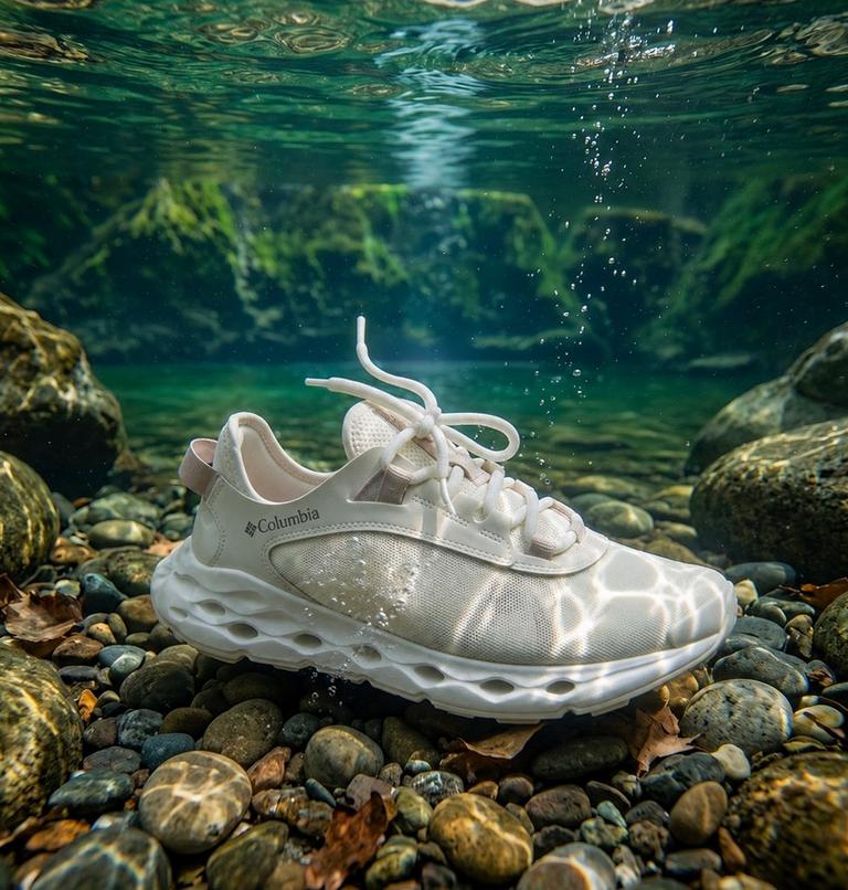 Zapatilla de agua Drainmaker XTR para mujer, Color: Snowcap, Soft Taupe, image 12