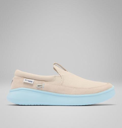 Женские кроссовки Columbia Women's PFG Boatside, цвет: Серо-бежевый / Тёмно-синий