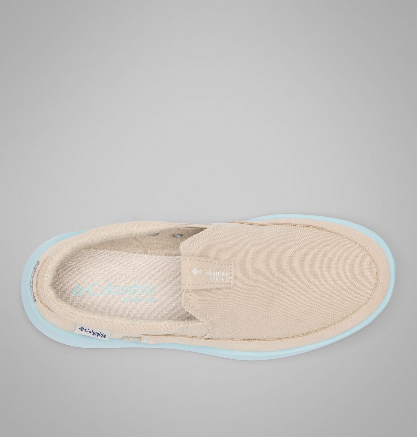Женские кроссовки Columbia Women's PFG Boatside, цвет: Серо-бежевый / Тёмно-синий — фото 3