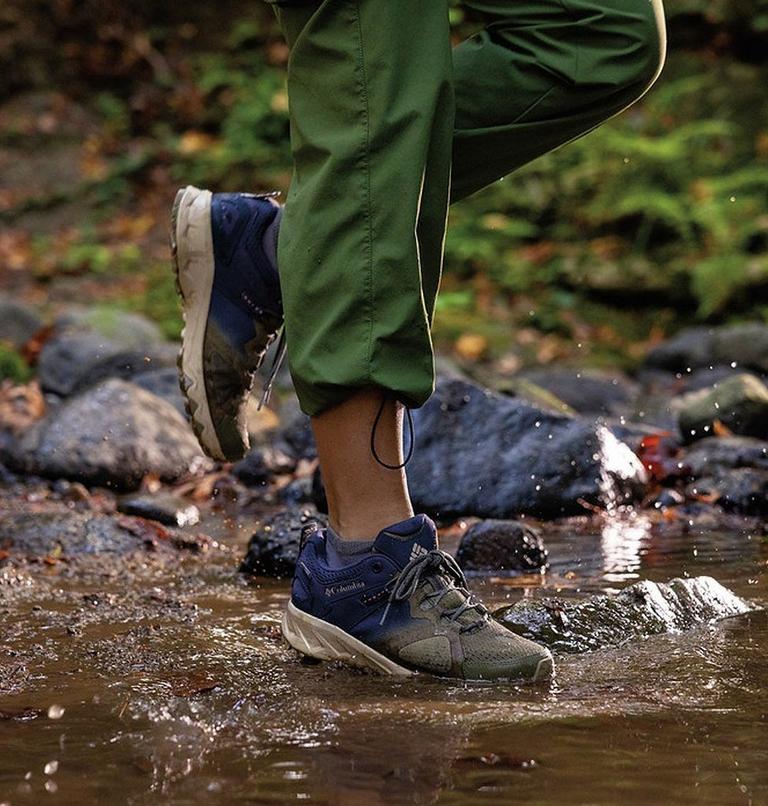 Women's Peakfreak Hera OutDry Hiking Shoe, Color: Stone Green, Salmon Rose, image 11