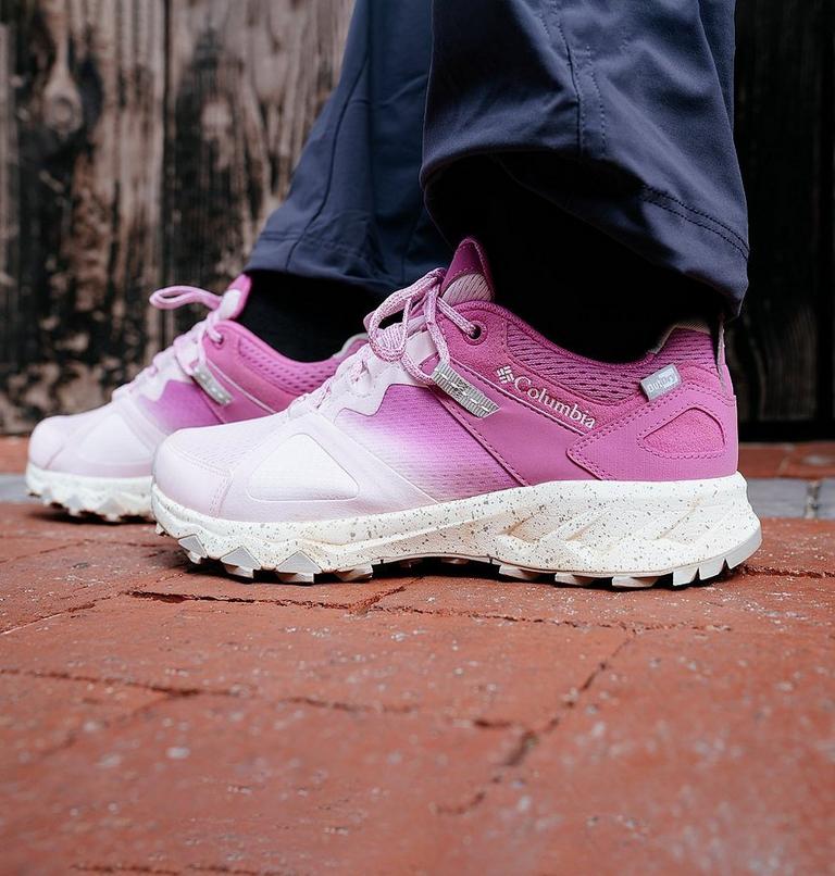 Women's Peakfreak Hera OutDry Hiking Shoe, Color: Pink Dawn, Berry Patch, image 12