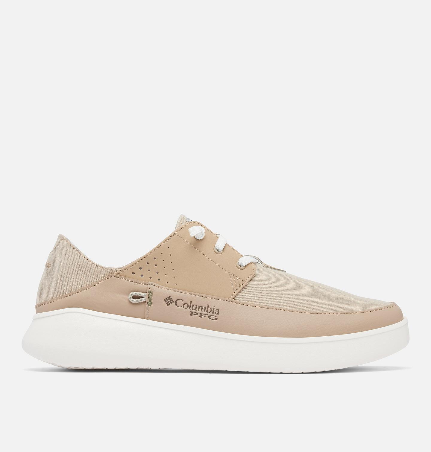 Мужские кроссовки Columbia Men's PFG Boatside Relaxed Shoe - Wide, цвет: Серо-бежевый — фото 1
