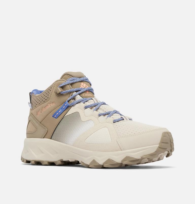 Women's Peakfreak Hera Mid OutDry Hiking Boot, Color: Dark Stone, Apricot Fizz, image 2