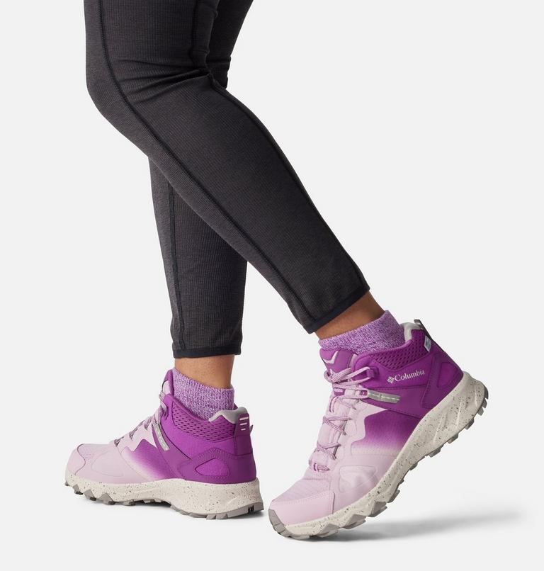 Women's Peakfreak Hera Mid OutDry Hiking Boot, Color: Pink Dawn, Berry Patch, image 10