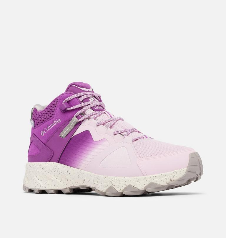 Women's Peakfreak Hera Mid OutDry Hiking Boot, Color: Pink Dawn, Berry Patch, image 3