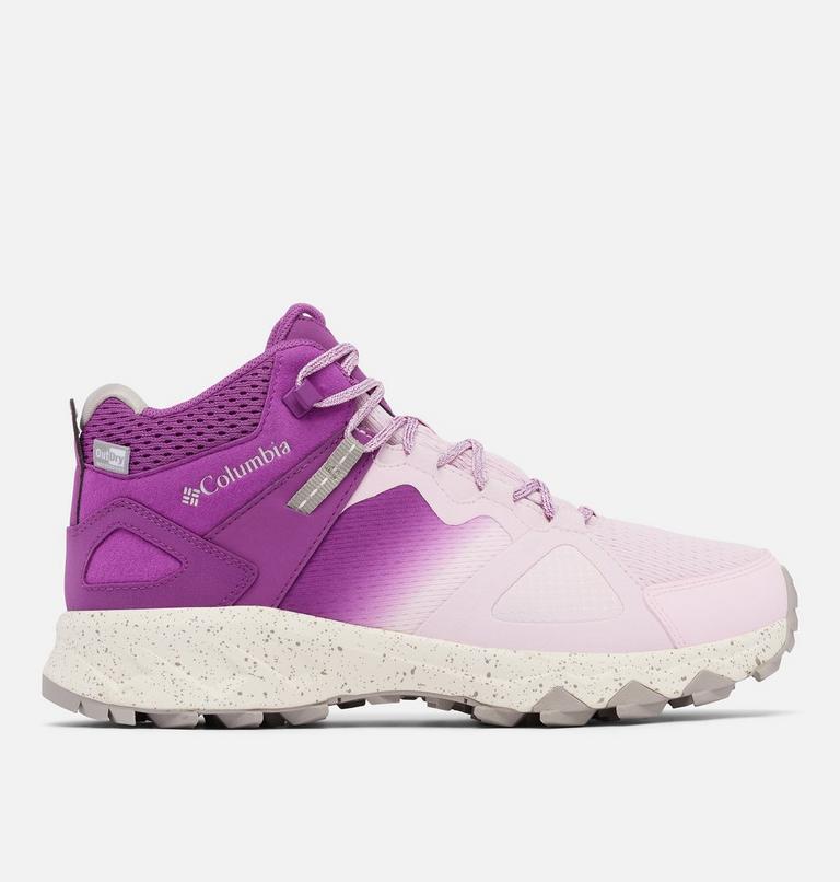 Women's Peakfreak Hera Mid OutDry Hiking Boot, Color: Pink Dawn, Berry Patch, image 1