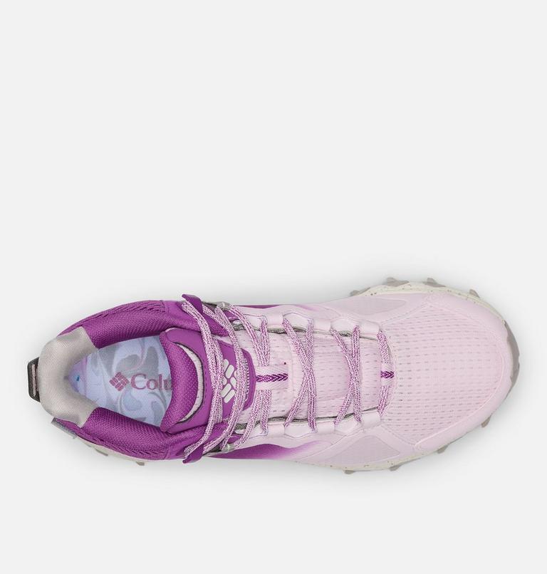 Women's Peakfreak Hera Mid OutDry Hiking Boot, Color: Pink Dawn, Berry Patch, image 4