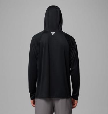 Men's PFG Solar Stream Technical Hoodie, Color: Black, image 4