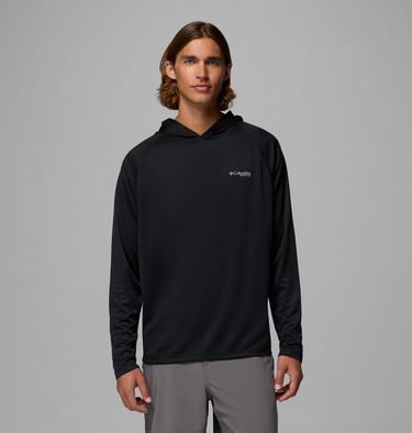 Men's PFG Solar Stream Technical Hoodie, Color: Black, image 3