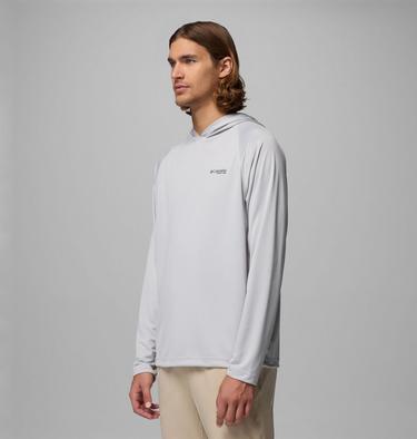 Men's PFG Solar Stream Technical Hoodie, Color: Cool Grey, image 11