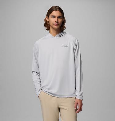 Men's PFG Solar Stream Technical Hoodie, Color: Cool Grey, image 5