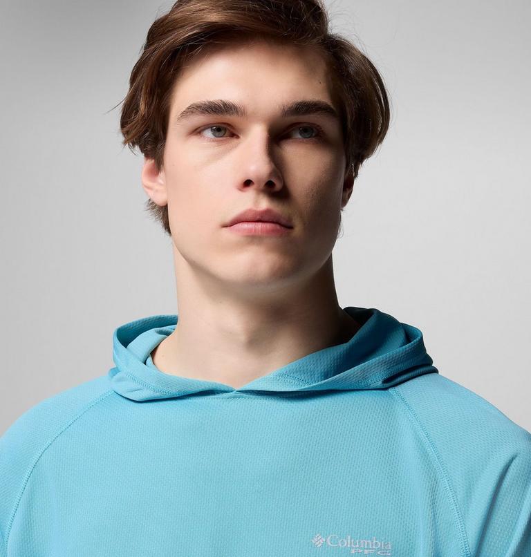 Sudadera técnica con capucha PFG Solar Stream para hombre, Color: Vintage Blue, image 8