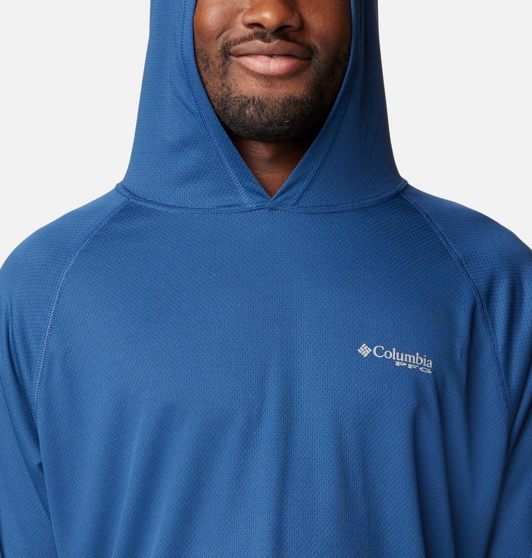 Men's PFG Solar Stream Technical Hoodie, Color: Carbon, image 4