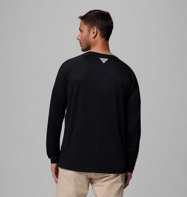 Men's PFG Solar Stream Technical Long Sleeve T-Shirt, Color: Black, image 11