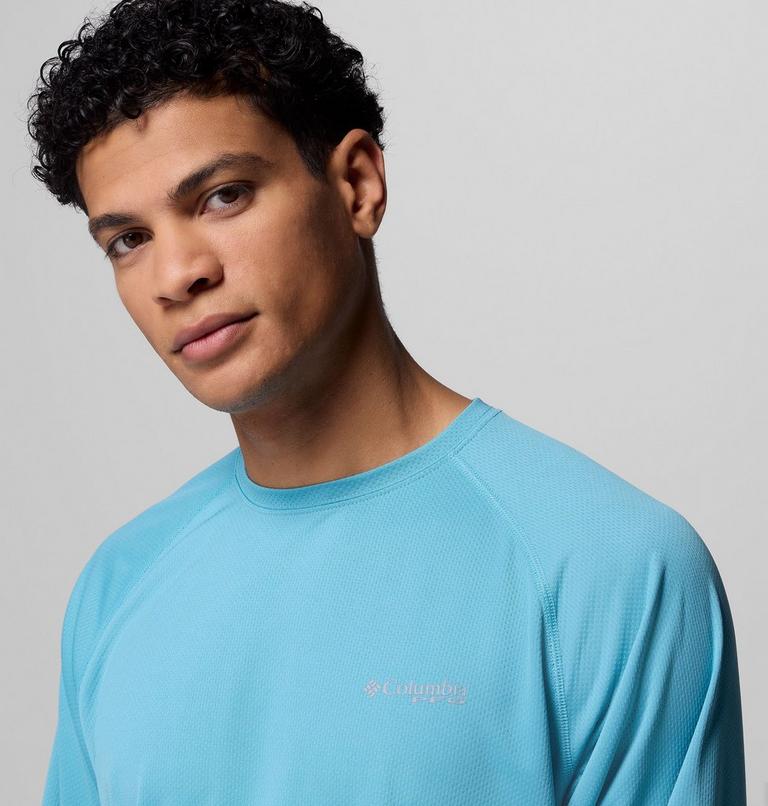 Camiseta técnica de manga larga PFG Solar Stream para hombre, Color: Vintage Blue, image 5