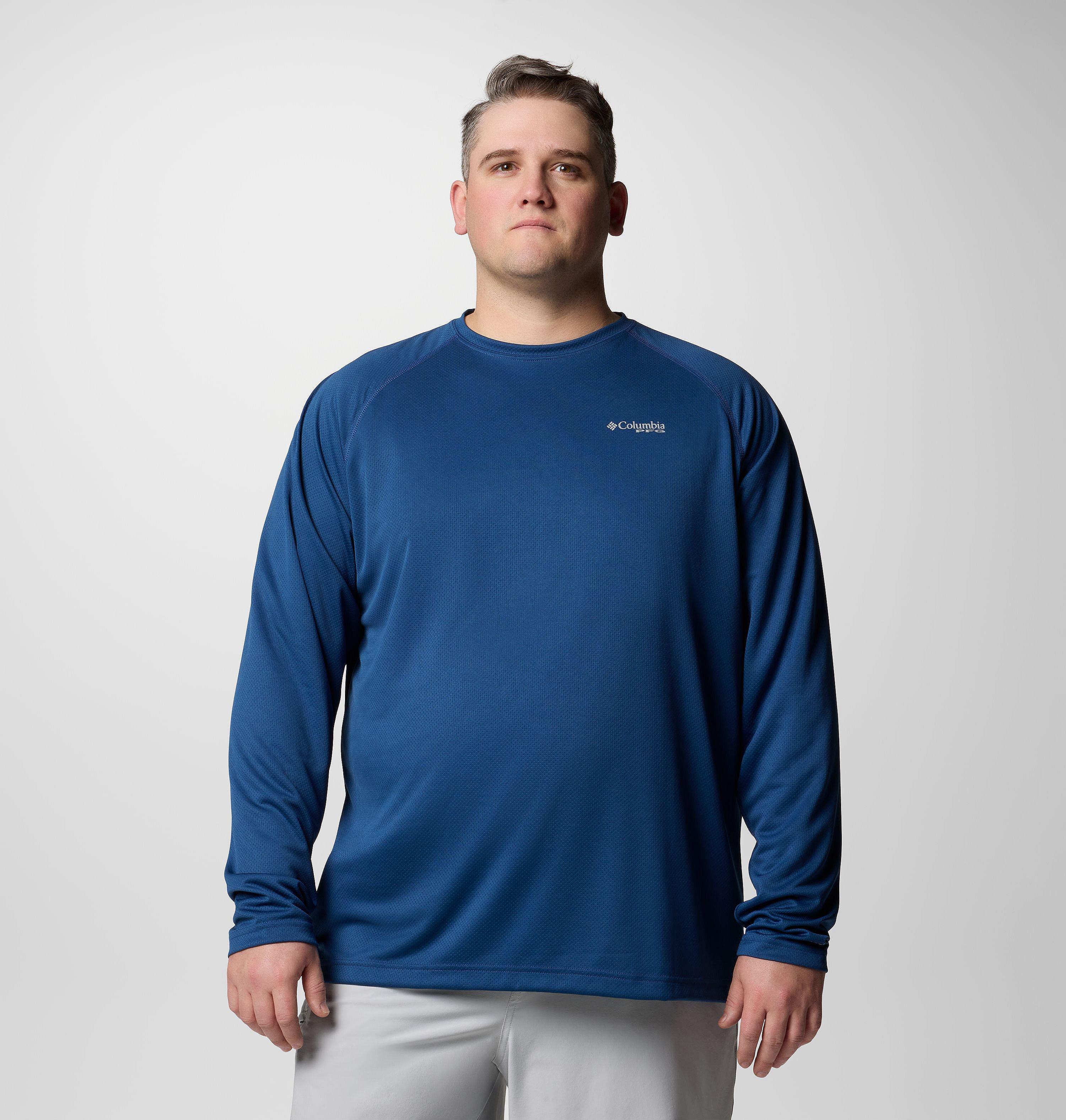 Men's PFG Solar Stream Long Sleeve Shirt - Big 1