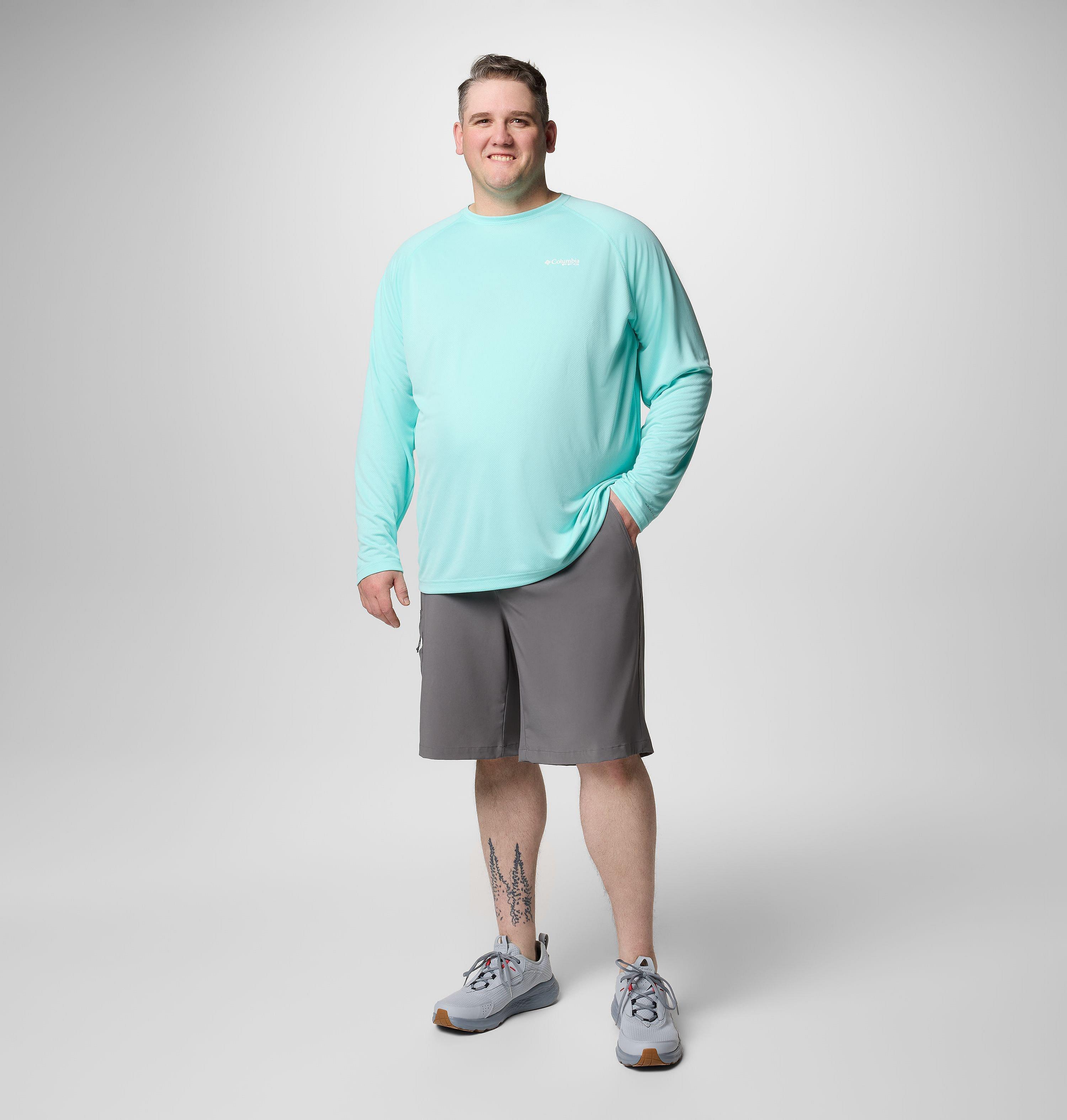 Men's PFG Solar Stream Long Sleeve Shirt - Big 2
