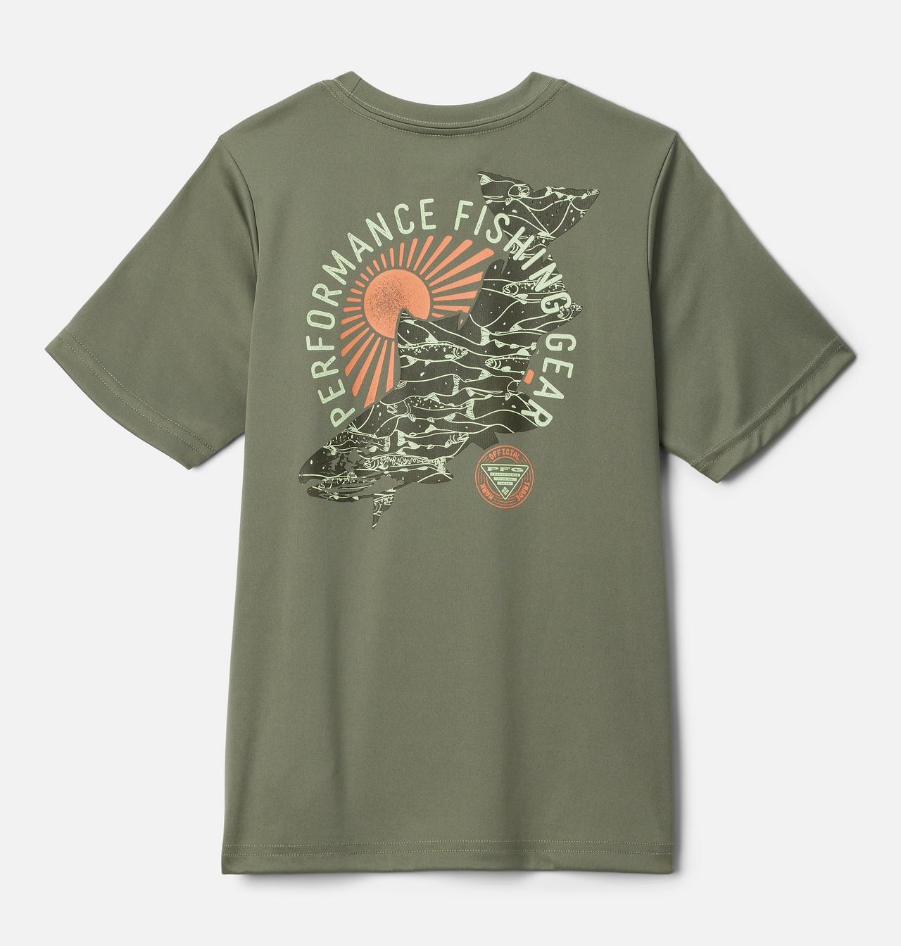 Boys' PFG Terminal Tackle™ Tarpon Print Short Sleeve Shirt 2