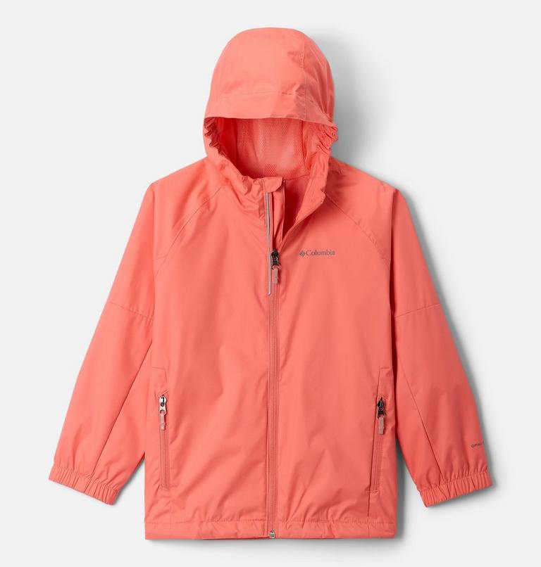Youth Dalby Springs II Waterproof Hiking Jacket, Color: Hot Coral, image 1