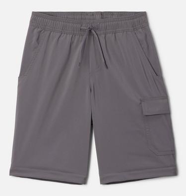 Boys' Silver Ridge Utility Convertible Hiking Trousers, Color: City Grey, image 3