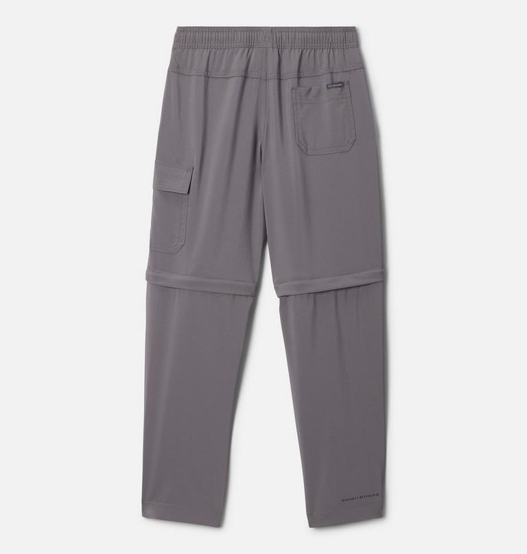 Boys' Silver Ridge Utility Convertible Hiking Trousers, Color: City Grey, image 2