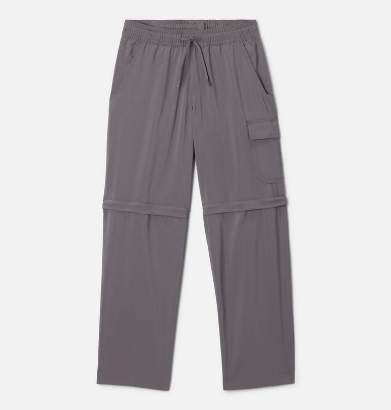 Boys' Silver Ridge Utility Convertible Hiking Trousers, Color: City Grey, image 1