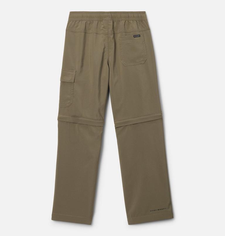 Boys' Silver Ridge Utility Convertible Hiking Trousers, Color: Stone Green, image 2