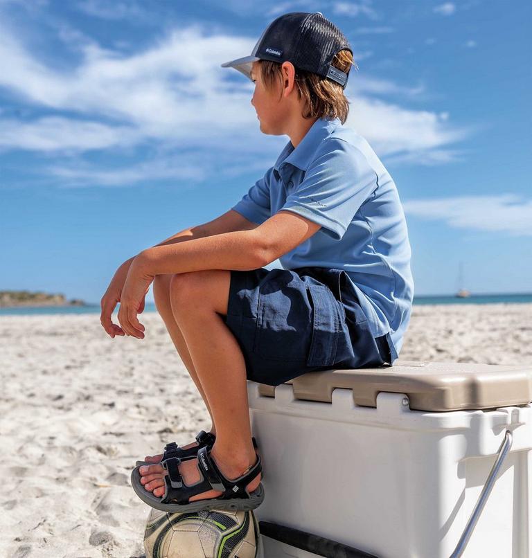 Boys' Columbia Hike Technical Polo Shirt, Color: Skyler, image 3