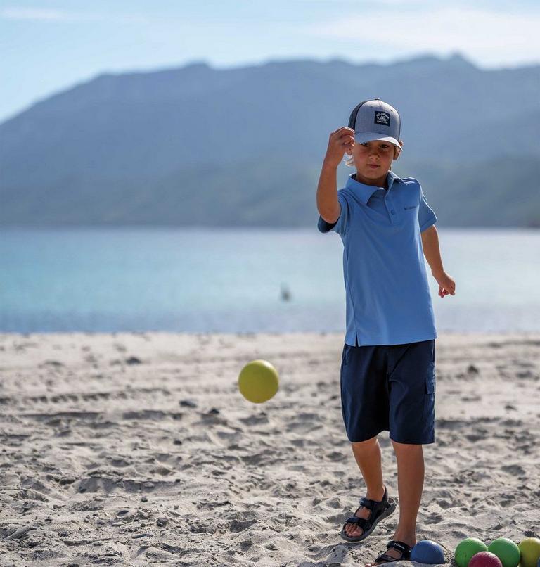 Boys' Columbia Hike Technical Polo Shirt, Color: Skyler, image 4