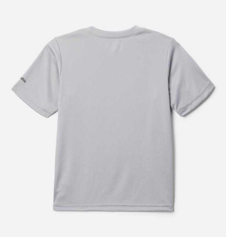 Boys' Fork Stream Technical Graphic T-Shirt, Color: Columbia Grey, Lakeside Badge, image 2